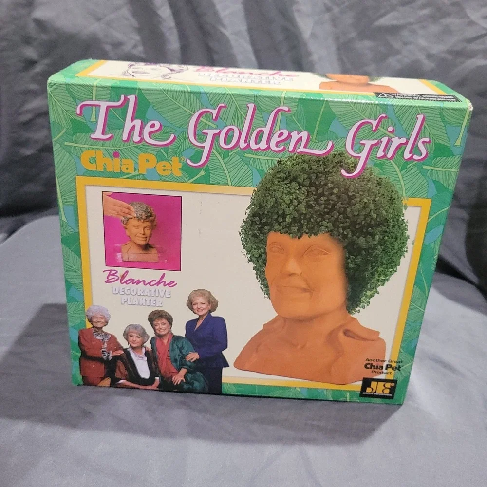 The Golden Girls Blanche Chia Pet Decorative Planter - ABC TV - NEW